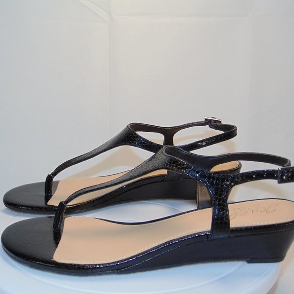 Jewel Badgley Mischka Blk Sandals Size 8 - Picture 2 of 8